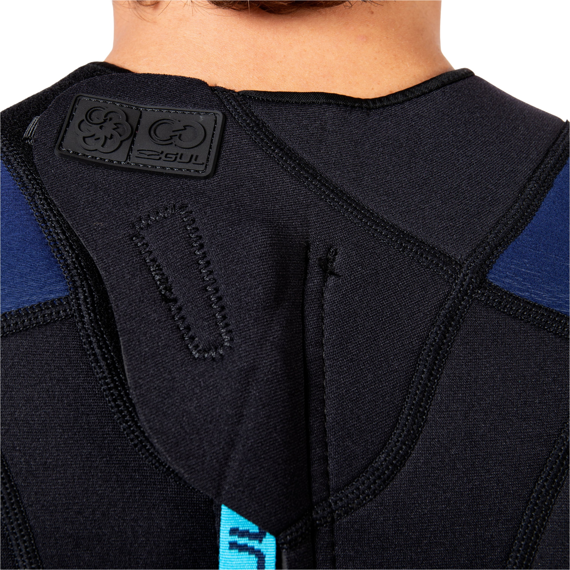 2026 Gul Mens G-Force Natur 3/2mm Back Zip Shorty Wetsuit GF3305-BKNA - Black / Navy